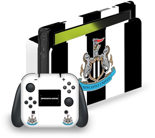 Head Case Designs Officially Licensed Newcastle United Football Club Home 2024/25 Crest Kit Vinyl Sticker Gaming Skin Decal Cover Compatible With Nintendo Switch OLED Bundle