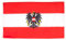 AZ FLAG 10 Stück Österreichische Flagge mit Adler – 90 x 60 cm – Österreichische Flagge, 100 % Polyester, mit integrierten Metallösen