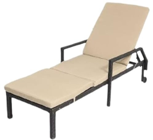 Klappliege Mit Rädern, Faltbares Campingbett Erwachsene, Strandliege 6-Fach Verstellbar & Sonnenliege Wasserdicht Für Garten, Terrasse, Pool, Camping, Strand, Gästezimmer