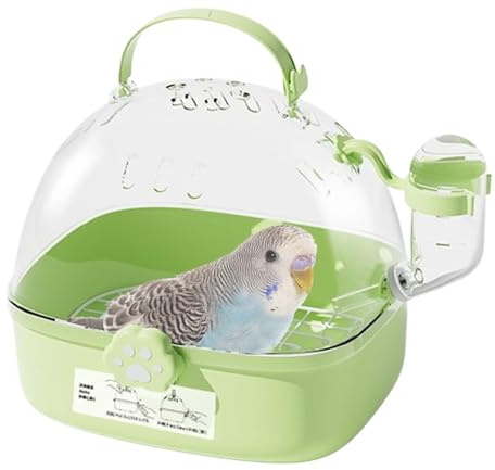 Cage De Transport pour Oiseaux - pour Oiseaux,Caisse Transportable Ventilée avec Bouteille d'eau pour Petits Animaux