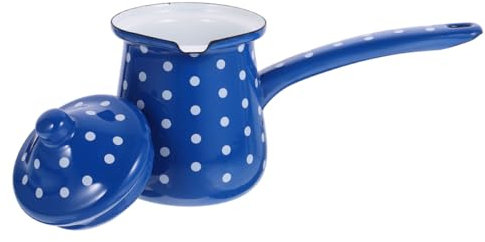 BESTYASH Vintage Turkish Coffee Pot Milk Jug Enamel Wear-Resistant Pot for Tea Supplies for Coffee and Home Use