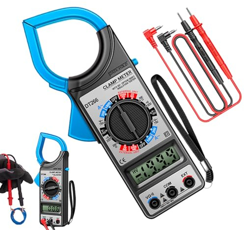 Jubilofex Digitales Zangen-Multimeter – Spannungsprüfer | Elektrowerkzeuge mit LCD-Anzeige am Kiefer für AC DC Current Spannung Industrial Automotive