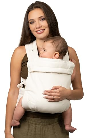 Infantino Honey Blossom Porte-Bébé Ergonomique, 3,2–18,1 kg, Position en M, Assise Réglable, Bretelles Croisées, Vanilla Bloom