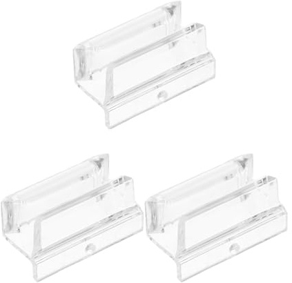 Transparente Acryl Schiebetür Bodenführung für Dusche, 3/8 Zoll, 3 Stück