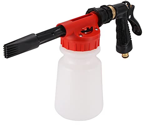 AOZBZ Snow Foam Lance Auto Reinigungspistole, Hochdruckreiniger Einstellbar Schaumlanze, 900 ml Auto Foam Lance Waschen Sprayer Wasser Seife Schaumstoff Lanze with 6 adjustment methods works