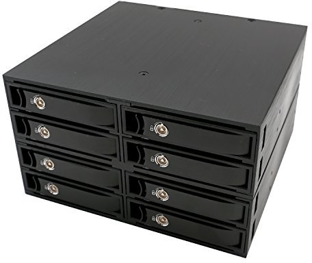 Syba 2,5 8 Bay Full Metall SATA HDD/SDD Mobile Rack