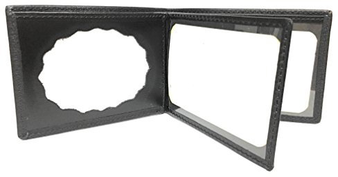 YOJAN PIEL | Cartera Portaplaca De Cuero para Policía Local, Guardia Civil y más cuerpos de Seguridad (100% Piel Ubrique) | Complementos Para Hombre