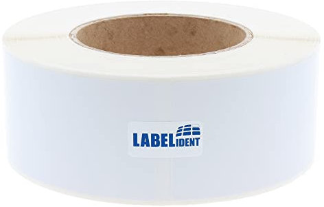 Labelident Thermotransfer Etiketten auf Rolle - 50 x 150 mm - 430 Papier Etiketten High Gloss, 3 Zoll (76,2 mm) Kern, hochglänzend, Inkjet Etiketten beschichtet