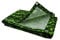 Brise vue imprimé feuillage vert avec oeillets 1 x 5 m