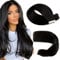 Sassina Tape in Extensions Echthaar Remy Gerade Haarverlängerungen 50g Tiefschwarz Unsichtbare Tape in Haarverlängerungen aus 55cm 20 Stück #1