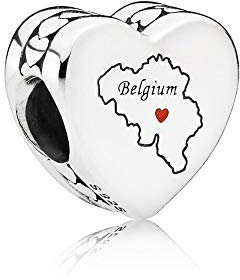 PANDORA Charm Herz Belgien silber 792015_E003