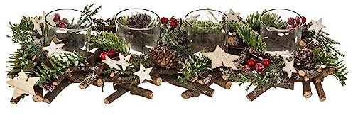 Feeric lights et christmas - Buche 4 photophores bougie cp