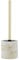 WENKO Odos Toilet Brush Holder, Resin, Gold/Marbled, Ø 7,5 x 37 cm