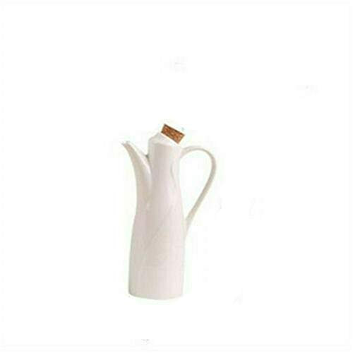 Carafe en céramique pour huile d'olive, vinaigre, vinaigre, sauce soja, couvercle en liège (style D)