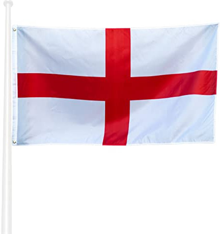 KliKil Bandera de England - Bandera 150x90cm Poliéster - Resistente a UV y Agua - Fácil Colocación con 2 Ojales Metálicos - Ideal para Celebraciones, Decoraciones y Eventos