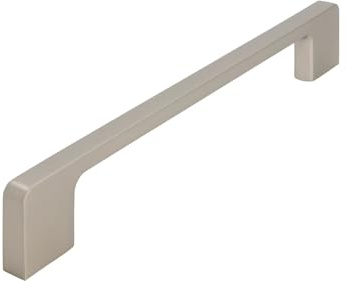 SIRO Möbelgriff Bad-Reichenhall, Druckguss edelstahleffekt, 204mm x9mm x30, LA 192 mm, 2027-204ZN27
