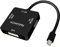 Mini DP vers HDMI Displayport DVI Adaptateur Mini Displayport vers HDMI 4K Adaptateur 3 en 1 Mini Display Port vers HDMI DP DVI Convertisseur mâle vers femelle Plaqué or