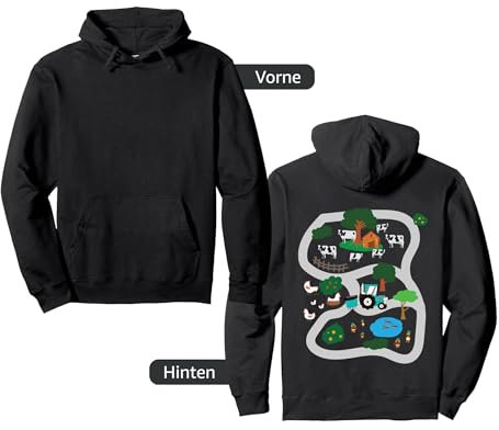 Spielteppich Auto Massage - Spielstraße Dorf Track Pullover Hoodie