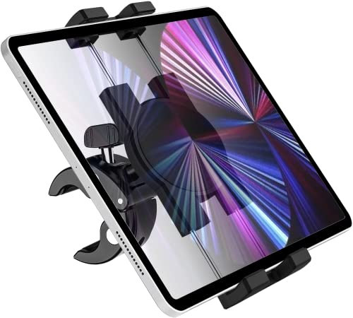 Oilcan Fahrrad Tablet Halterung, Lenker Tablet Handyhalter für Crosstrainer/Spinning Bike/Laufband/Training Fahrrad Kompatibel mit iPad mini Air Pro, iPhone, Samsung Tab, Lenovo, Huawei (4-12.9)