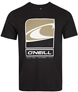 O'NEILL Tees Shortsleeve Flag Wave T-Shirt, 19010 Black Out, Regular (Pack of 4) for Men
