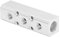 Pneumatic Manifold Aluminum Air Distribution Block G1/2 Input G1/4 Output Air Compressor Manifold Fitting 30x30x106mm (SY30-02-3F)
