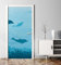 MyMaxxi - Tür bekleben mit Türtapete Türposter Türfolie Selbstklebend 90x200 Delfine - Tür verschönern Türaufkleber Türklebefolie Fische Meerestier blau