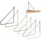 Natural Goods Berlin 2x Regalhalterung PANKOW 200mm - Design Regalträger aus Metall Grün - Wandhalterung für Regalbretter - Regalhalter für Wandregale in Wohnzimmer, Küche & Bad