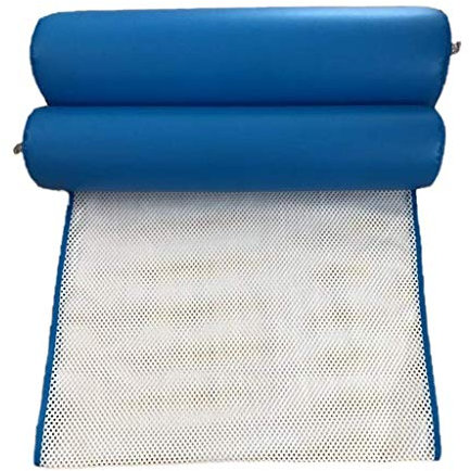 FBITE Schwimmring Pool Aufblasbarer Ring Schwimmring Erwachsene Wasser Übergroße schwimmende Reihe mit Netzhängematte Strand Klappbare Rückenlehne Aufblasbares Sofa Liegebett (