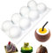 OCPO KITCHEN Moule Silicone Demi-Sphère à 8 Cavités pour Gâteaux, Mousse de Dôme, Gelée, Pudding et Boule de Chocolat (8 Trous)