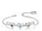 kaululu Personalisierte Damen Armband mit Gravur Namen Herz Armband mit Geburtssteinen für Mama Frau Oma Frauen Jewerly Geschenke Weihnachten Muttertag