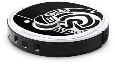 Folie Skin Sticker aus Vinyl-Folie Aufkleber kompatibel mit Ecovacs Deebot OZMO T8 MSV Duisburg Bundesliga Offizielles Lizenzprodukt