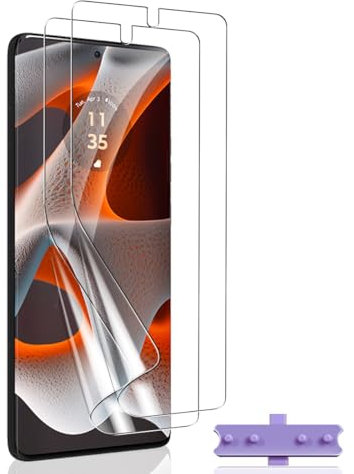 Bekiikoo Protector de Pantalla para Motorola moto Edge 50 Pro/50 Ultra/Fusion [2 Piezas], Antiarañazos, HD Protector de Pantalla por Moto Edge 50 Pro/50 Ultra/Fusion