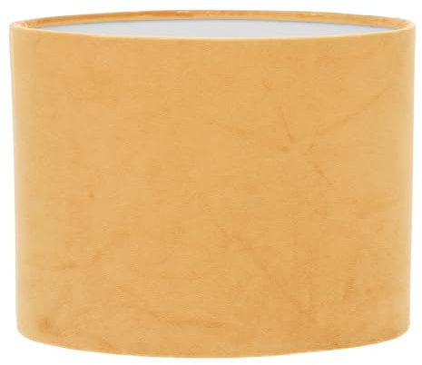 Housoutil Stoff-Lampenschirm Ovaler Samt-Tischlampenbezug Stoff-Stehlampenbezug Ersatz Für Schlafzimmer Zuhause Kronleuchter Schreibtischlampen Golden