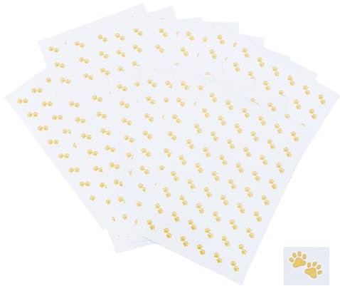 SUPERFINDINGS Sheeet Paw Haustier Planer Aufkleber Planer Bastelpapier Aufkleber Niedliche Ästhetische Aufkleber Niedliches Tier Kätzchen Papieraufkleber Für Kalender Wasserdichter Laptop