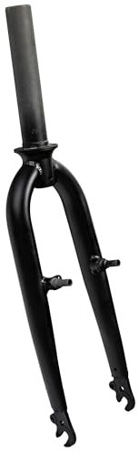 ZÜNDAPP Z101 Fahrradgabel Fahrrad Starrgabel 1 1/8 Zoll ohne Gewinde für 20 Zoll Faltrad Elektrofahrrad (schwarz matt)