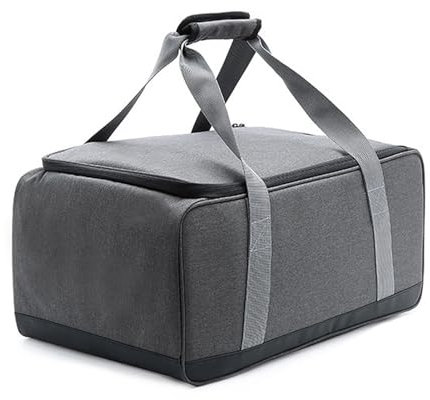 YUYTE Camping Cooking Utensils Set Bag, Camping Storage Bag with Movable Partitions for Campers and Backpackers, for Travel, Picnics, Camping, BBQs (L)