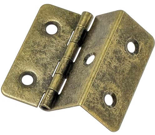 8 PCS Three Fold Hinges – Durable Metal Folding Hinges (Bronze)