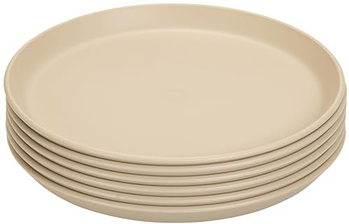 Betzold Teller-Set - 6 Teile - bruchsicher & spülmaschinengeeignet - aus Biokunststoff