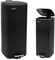 Crystals 30L Square Slim Pedal Bin with Soft Close Lid – Compact Waste Bins for Bathroom, Kitchen, Toilet or Office – Hands-Free Rubbish Bin with Removable Inner Bucket, Modern Design (Black)