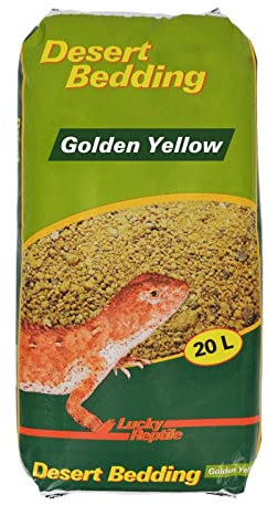 Lucky Reptile Desert Bedding Golden Yellow 20 l, Bodengrund für Wüstenterrarien, grabfähig