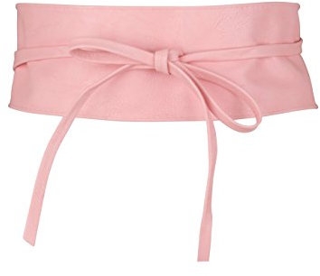 KRISP Damen Gürtel Taillengürtel Breiter Wickelgürtel zum Binden, Rosa, 14987-PNK-OS