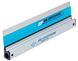OX Speedskim Plaster Skimming Finishing Rule - SF 450mm I Stainless Steel Flex Blade & Extruded Aluminium Handle