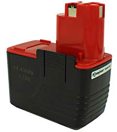Power Smart® 1700 mAh 14,40 V NiMH Batterie pour Bosch PSR 14.4 VES-2, 2607335160, 2607335210, 2 607335252, BAT015, 2607335146, 2607335252, 2607335246, 2607335248
