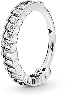Pandora Damen-Stapelring 925 Sterlingsilber mit Ringgröße 54 197744CZ-54