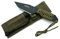 KOSxBO® BW Taktisches Survival Messer mit Feuerstein und Paracord - Fallschirmleine für Outdoor Camping Jagd Angeln Prepper