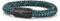 Akitsune Portus Segeltau Armband | Magnetischer Kapselverschluss Armschmuck Damen Anker Herren Maritim - Mattschwarz - Grün 18cm