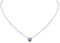 Suplight Collana Donna Argento Ametista Collana Punto Luce Donna Collana Ametista Donna, Collana Cuore Donna Ciondolo Ametista Febbraio Collana Donna Cuore Confezione Regalo San Valentino Compleanno