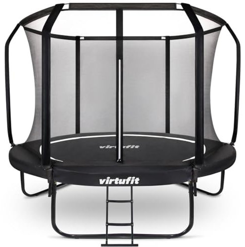 VirtuFit Trampoline de jardin de qualité supérieure pour enfants et adultes avec filet de sécurité - Extérieur - 305 cm - Trampoline