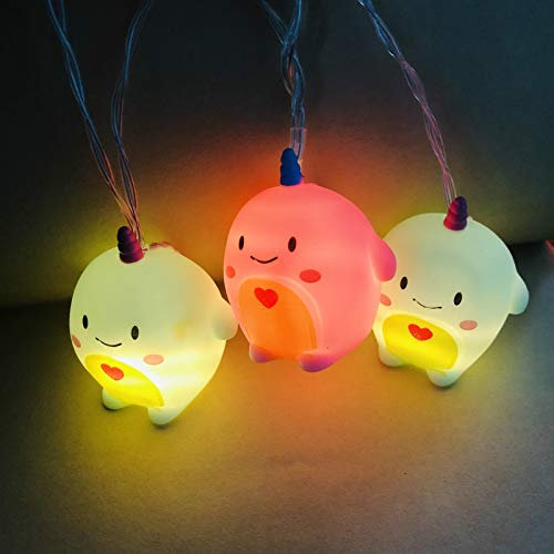 Niedliche Tierform LED Lichterketten Batteriebetriebenes Nachtlicht für Indoor Outdoor Halloween Weihnachten Thanksgiving Home Party Kinder Kinder Schlafzimmer Dekoration (Einhörner)