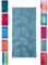 BaSaTex - Strandtuch Baumwolle in 90x180 cm - Strandlaken Badetuch aus Frottee Velours mit Aufhängeschlaufe - Saunatuch Öko-Tex Standard 100 Zertifiziert - Modell Farne Petrol Design